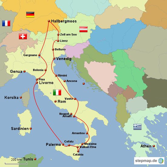 Das Video zu der Reise gibt es hier :
Reisevideo Italien ,Sizilien