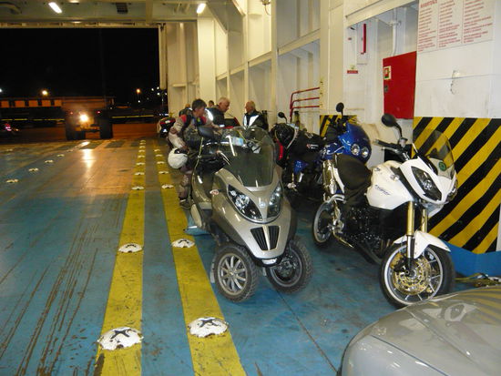 Im " Bauch " der Fähre