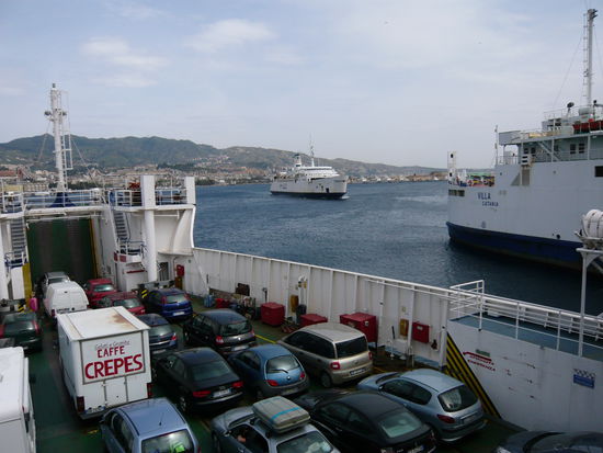 Überfahrt von Sizilien nach Kalabrien