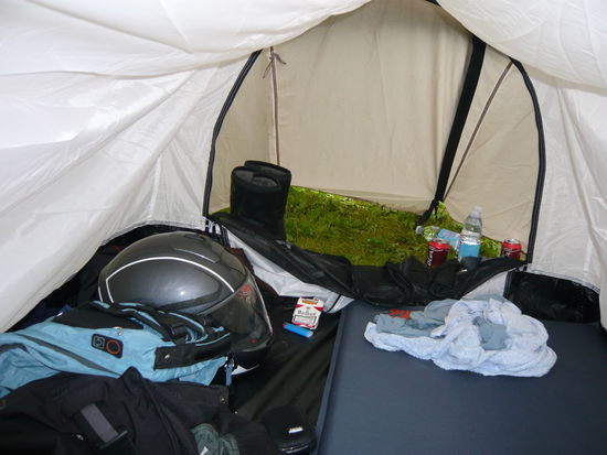 Warten bis der Regen aufhört .