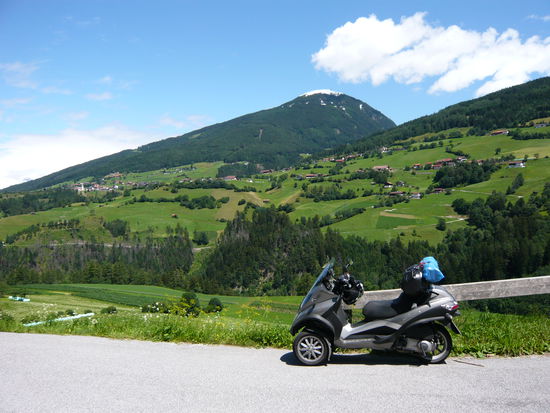 Auf der Brenner Landstraße zurück nach München