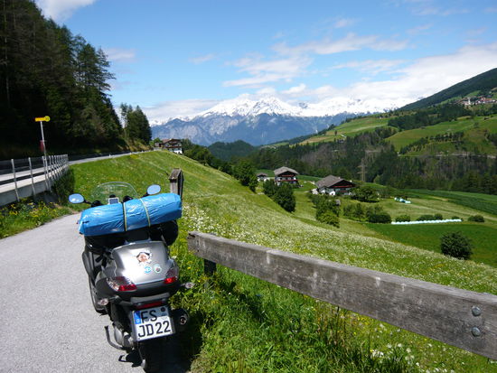 Auf der Brenner Landstraße zurück nach München