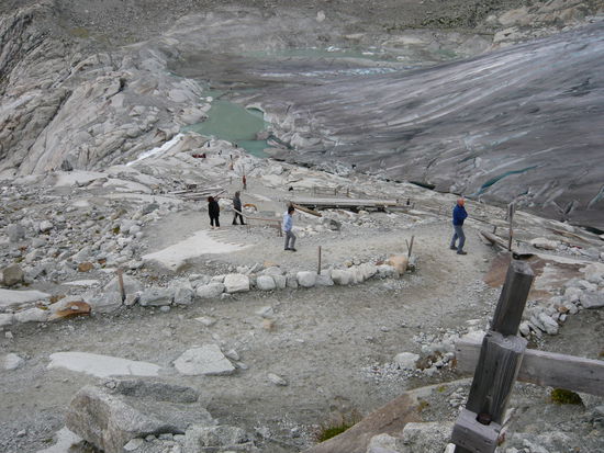 Am Rhonegletscher Schweiz