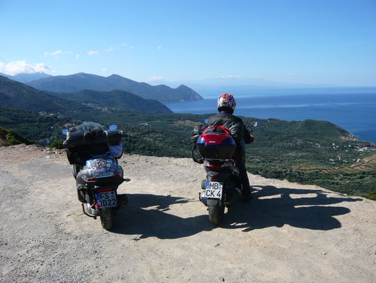 Küstenstrasse um das Cap von Korsika