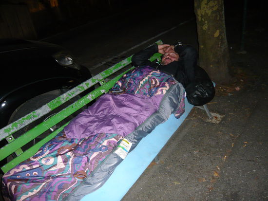 " Notübernachtung " in Genua