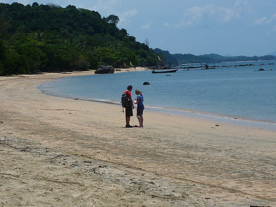 Strand im Nordwesten. Auf Koh Pu.