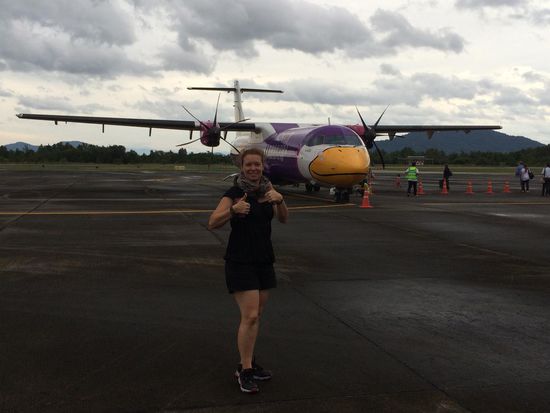 Unser Flieger von Ranong (UNN) nach Bangkok Don Mueang (DMK)
