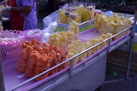 frisches Obst, mundgerecht verpackt