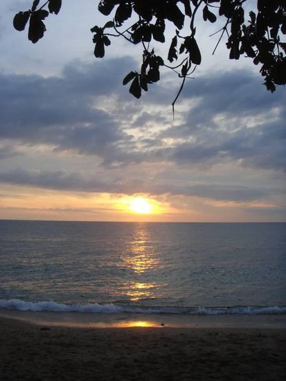 Sonnenuntergang nach der Massage genießen