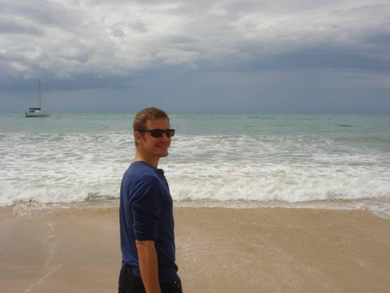 Strand in Phuket (am nächsten Tag bei besserem Wetter)