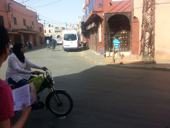 Auf dem Weg zum Palais de la Bahia, zu Deutsch Bahia Palast 