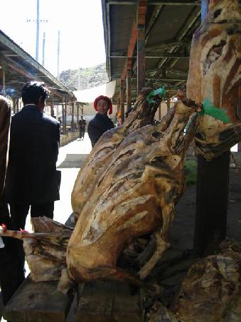 getrocknetes Fleisch am "alten" Markt
