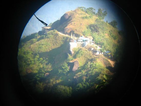 Aussicht durch das Fernglas
