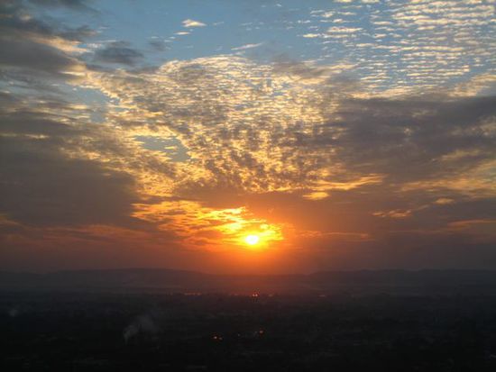 Sonnuntergang am Mandalay Hill