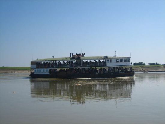 Fähre zwischen Bagan und Mandalay