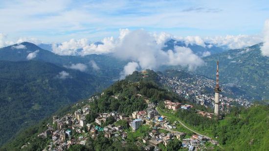 eine andere Aussicht auf Gangtok