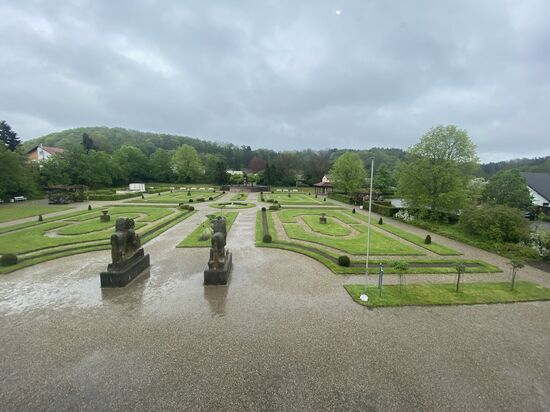 Blick in den Barockgarten
