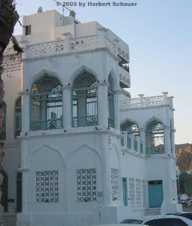 typische Hausfassade Mutrah