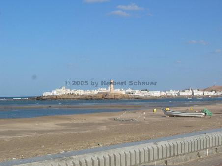Blick auf die Ostseite der Lagune