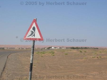Sand kann die Straßen blockieren
