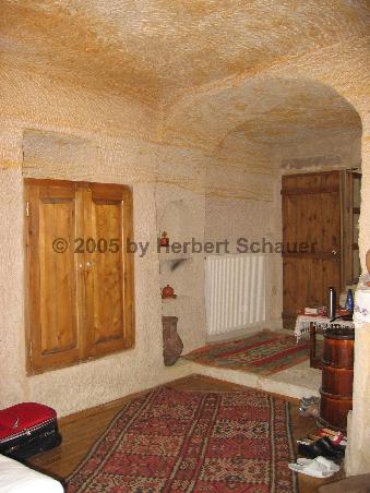 Eingangsbereich mit Sitzecke in unserem Zimmer