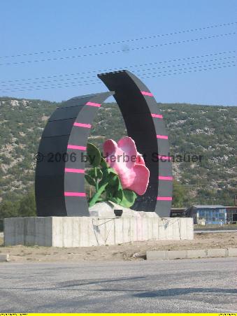 Wahrzeichen von Isparta - Zentrum der Rosenölproduktion