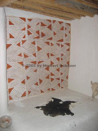 im Inneren des rekonstruierten Hauses