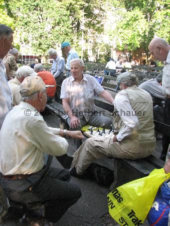 Schachspieler im Vermanes-Park