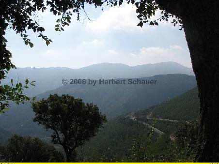 Bergstrecke nach Tortoli