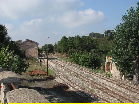Bahnhof Sadali der Schmalspurbahn von Cagliari nach Tortoli