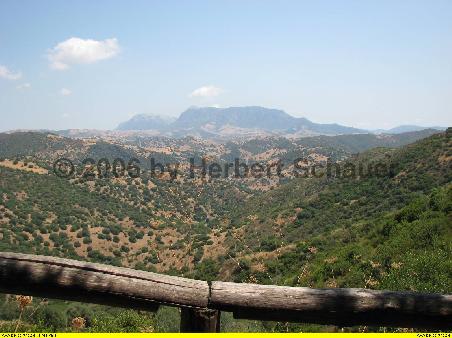 Berglandschaft westlich des Monte Albo