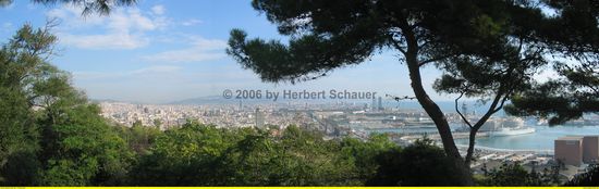 Panoramblick über Stadt und Hafen