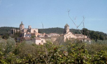 Blick auf den Ort mit Monestir de Santes Creus