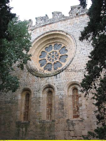 Rosette in der Westfassade der Klosterkirche