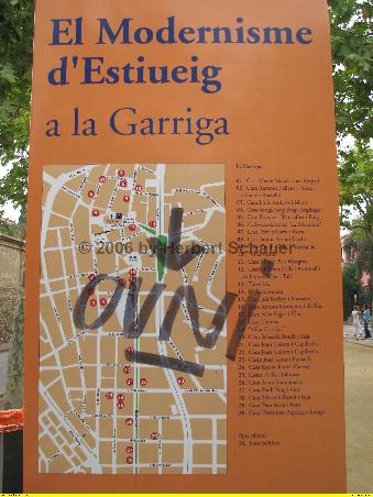 Stadtplan mit 'Graffiti'
