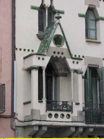 Erkerdetail der Casa Anita Colomer