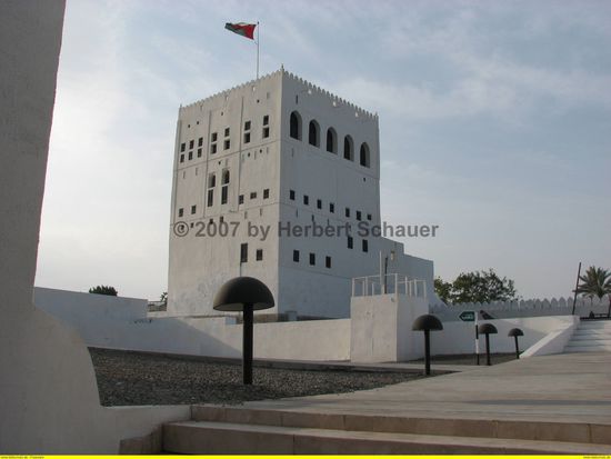 Innenhof des Forts in Sohar