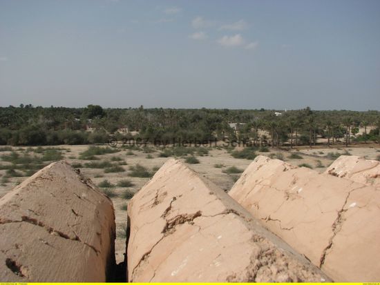Blick in die z.T. üppige landwirtschaftliche Nutzung der Küstenregion