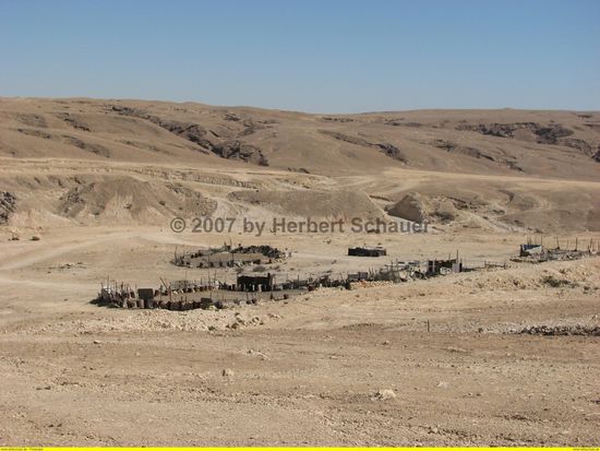 Jebali-Siedlung mit Viehgattern