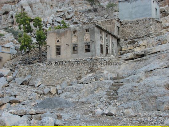 jementischer Architektureinfluß bei den alten Gebäuden Musandams - hier Qadah