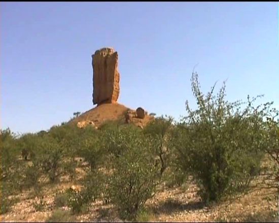 'Fingerklippe' - die besondere Felsformation im Monument Valley von Namibia