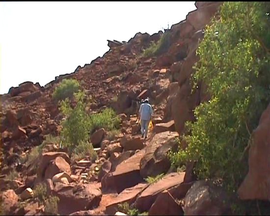 über Stcok und Stein führt der Weg zu den Zeichnungen