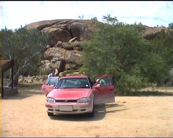 kurze Pause nach der Wanderung