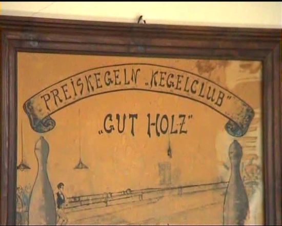 auch die alte Scherenkegelbahn ist noch erhalten