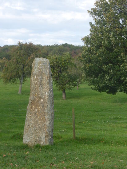 sieht man sich den Menhir genauer an, hat man zunächst so seine Zweifel, ob dies wirklich altes Gestein ist!