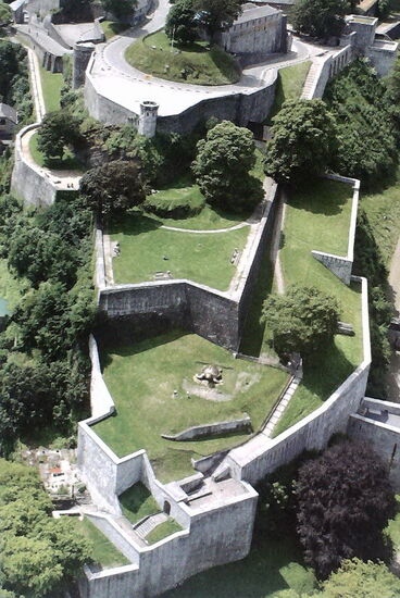 Bild vom Prospekt der Zitadelle Namur