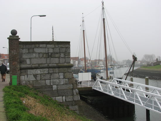 Bollwerk-Reste am 'neuwe haven'