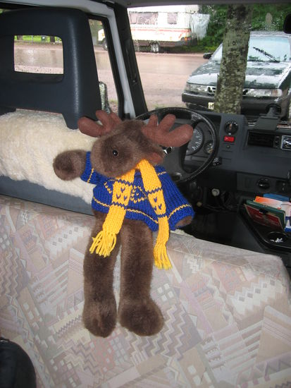 Der Elch als neues Maskottchen stammt aus Gamla Uppsala