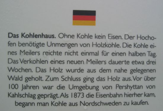 Aushängende Beschreibung