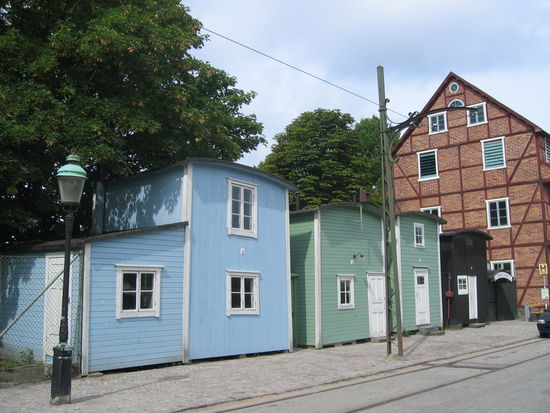 Fiskehoddorna - alte Fischerhütten - heute ein Fischmarkt